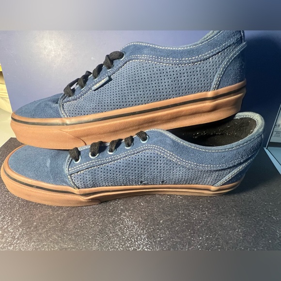 Size 9 - VANS Authentic Skate seldom denim Blue color suede - Picture 3 of 9